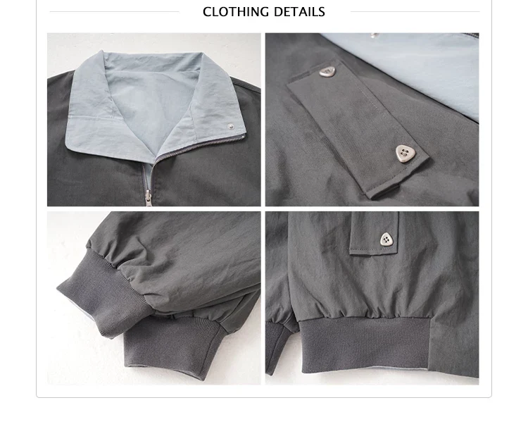 Reversible Colorblock Collar Jacket - Image 11