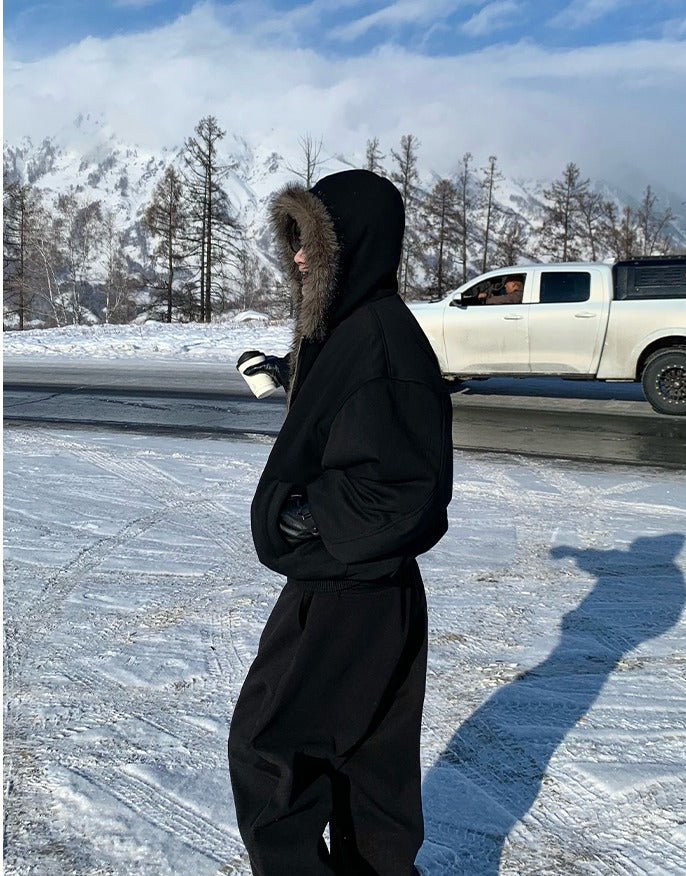 Reversible Fur Hooded Winter Jacket - Image 11
