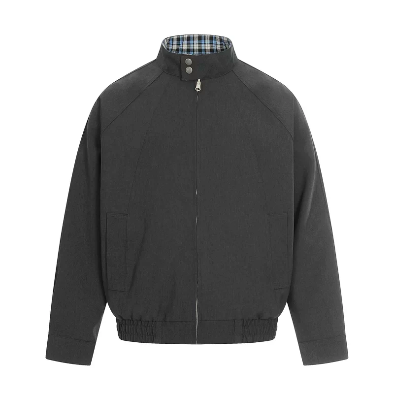 Reversible Houndstooth Collar Jacket - Image 7