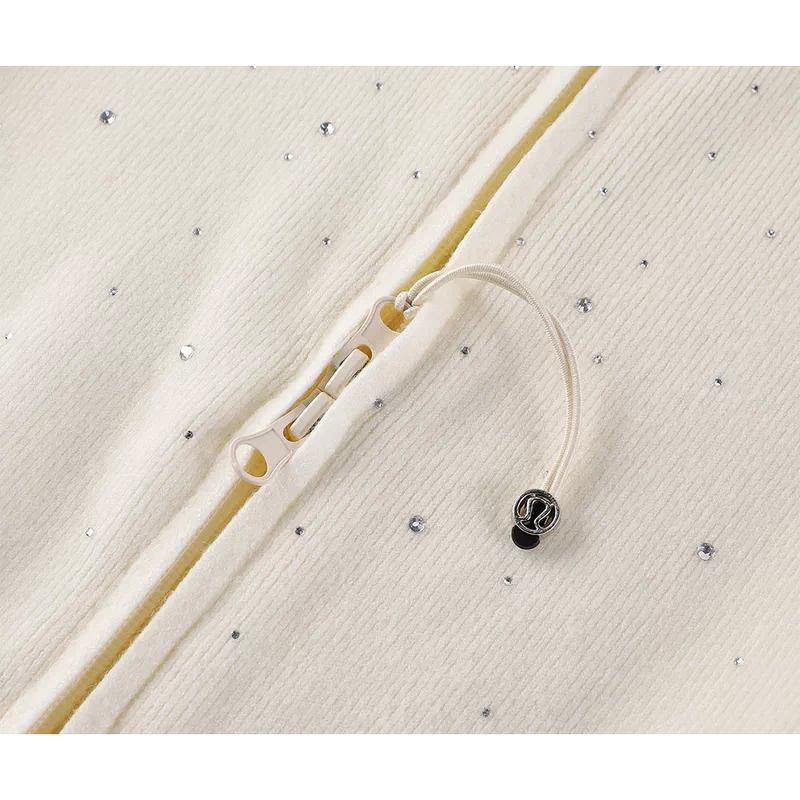 Rhinestone Knit Stand Collar Sweater - Image 7