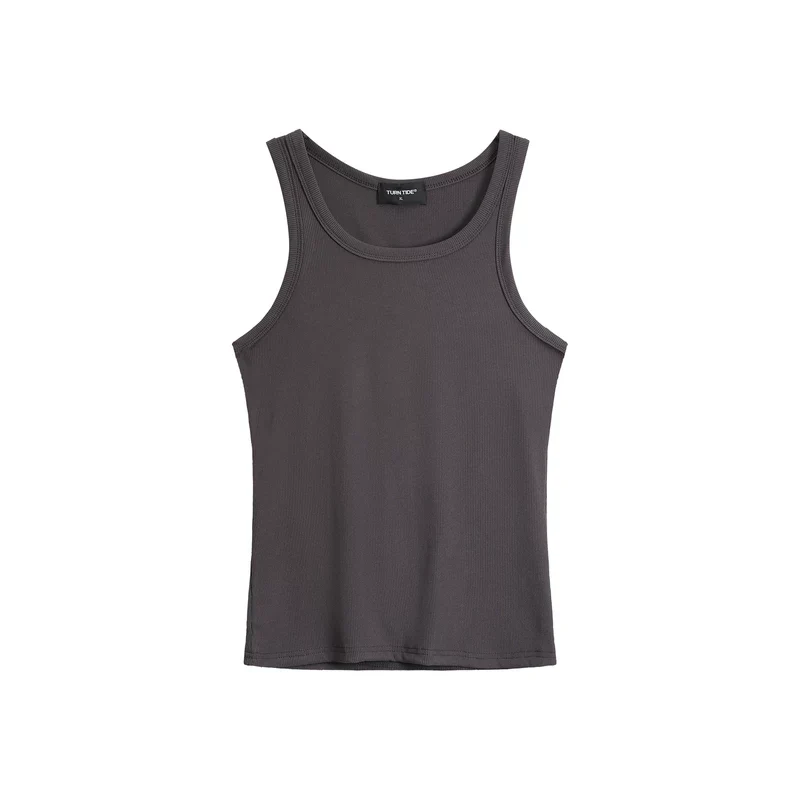 Ribbed Slim Fit Wide Shoulder Sports Vest - Image 13