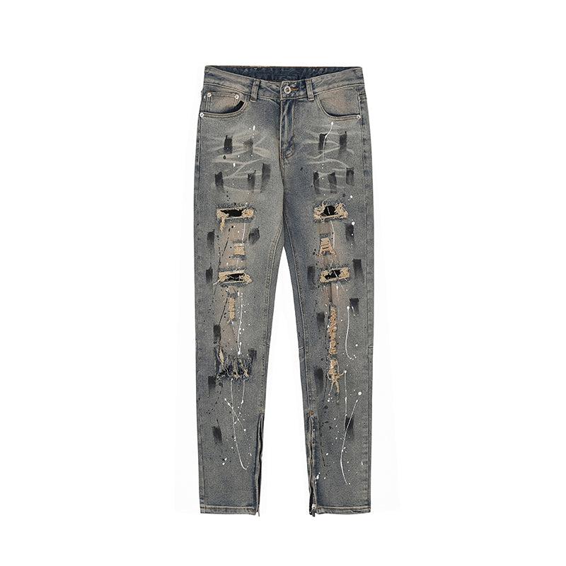 Ripped Graffiti Jeans - Image 6