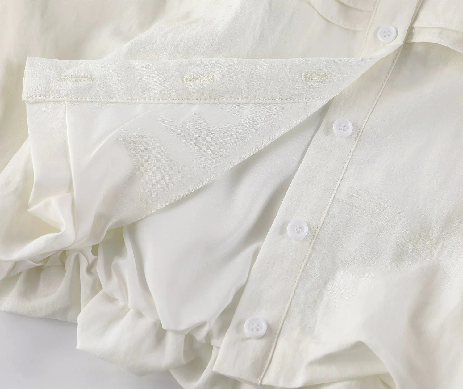 Ruffled Bow Detail Button-Up Blouse - Image 7