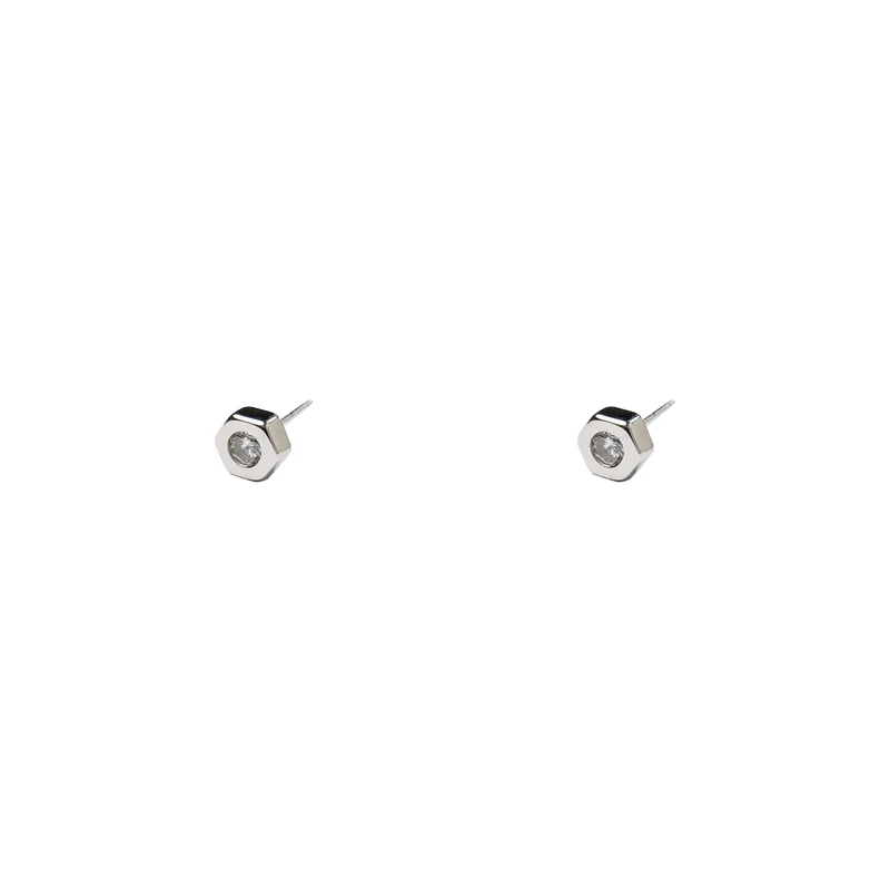 S925 Silver Geometric Stud Earrings - Image 5