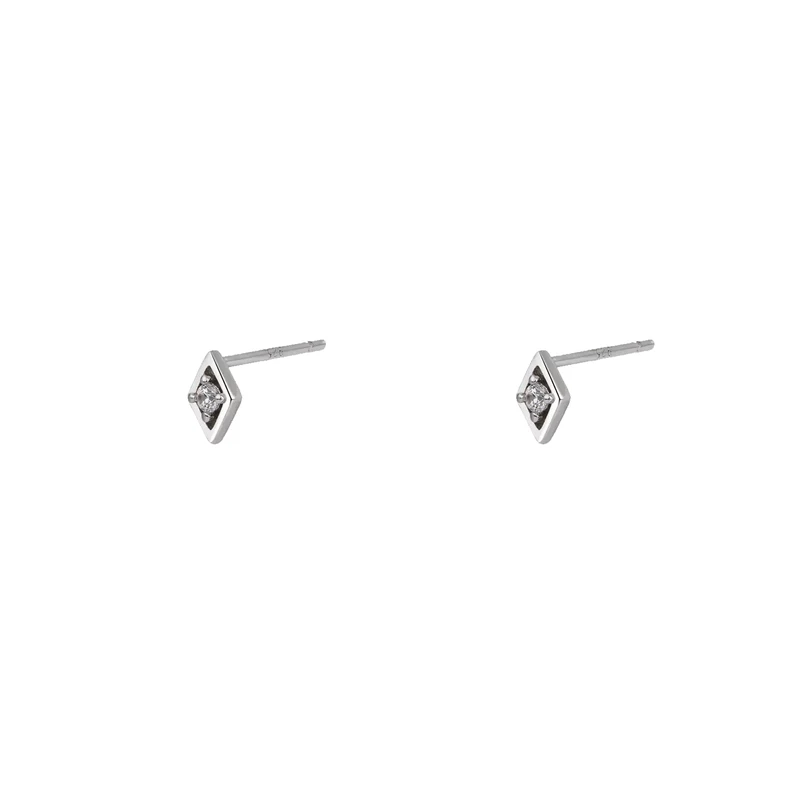 S925 Silver Geometric Stud Earrings - Image 5