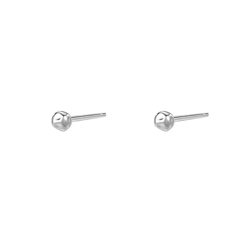 S925 Silver Meteorite Stud Earrings - Image 5