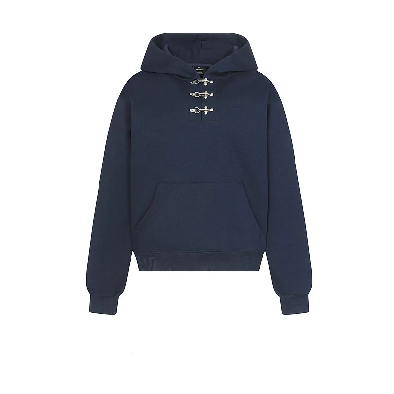 Toggle Detail Short Hooded Sweatshirt - Image 4