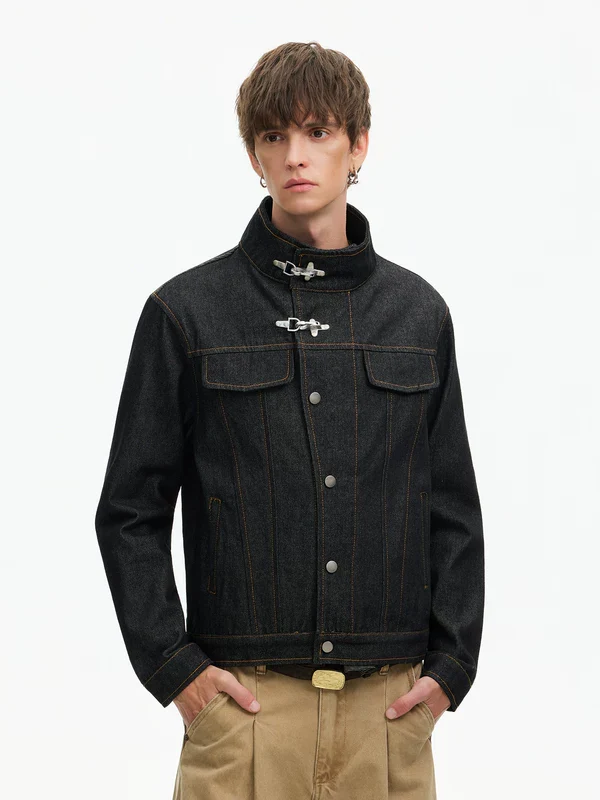 Short Retro Denim Jacket - Image 2