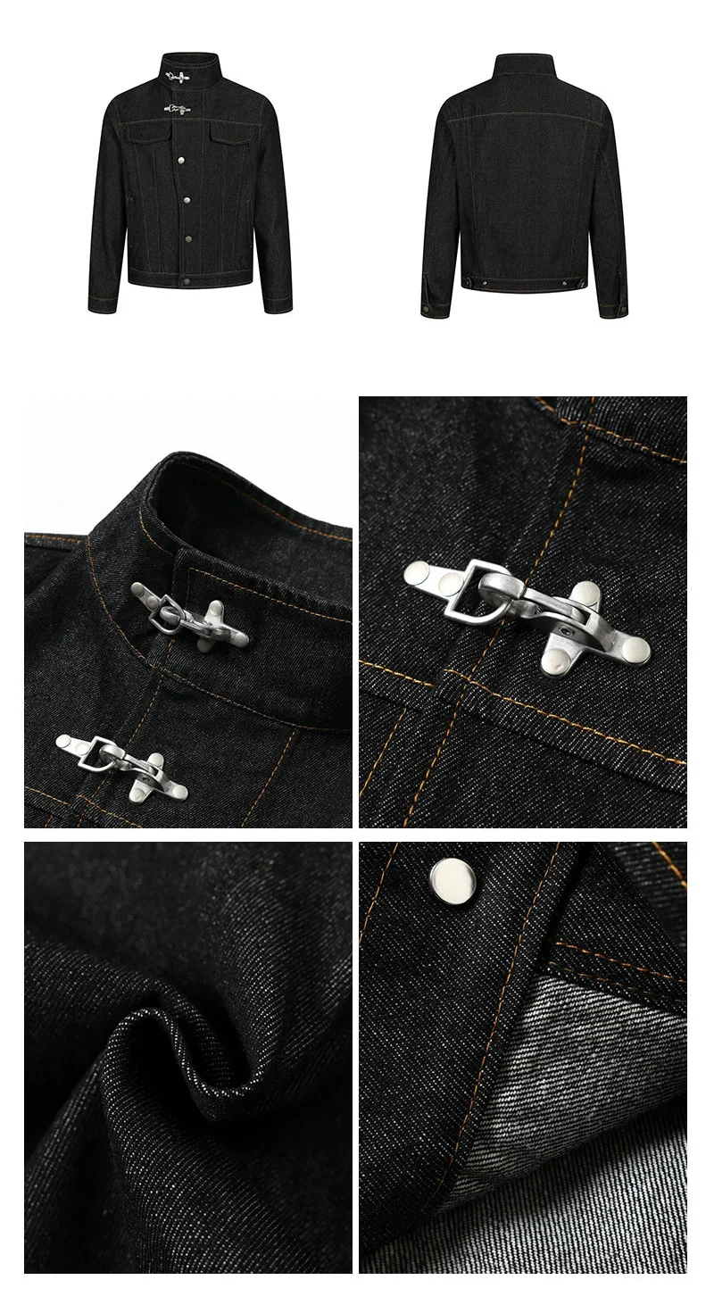 Short Retro Denim Jacket - Image 8