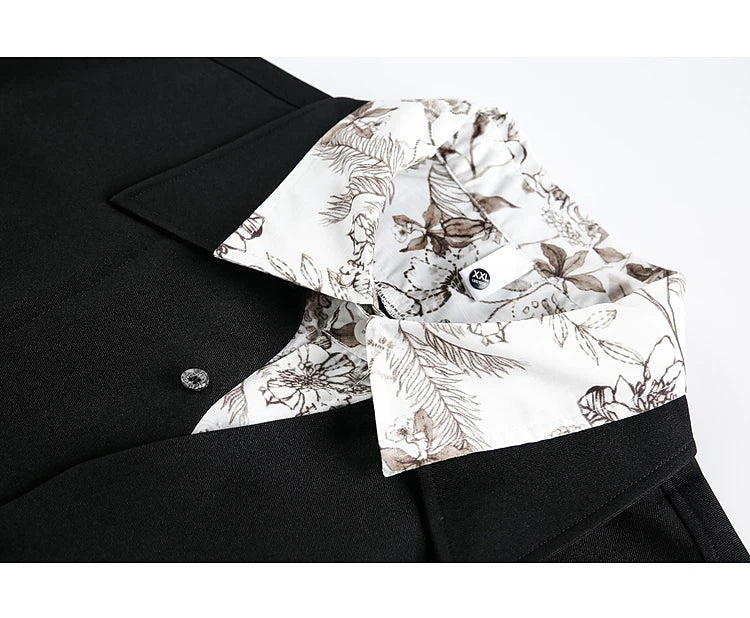 Short Sleeve Double Collar Button Up Shirt - Image 3