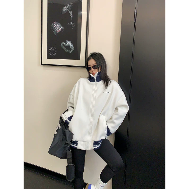 Short Stand-Collar Oversized Jacket - Image 3