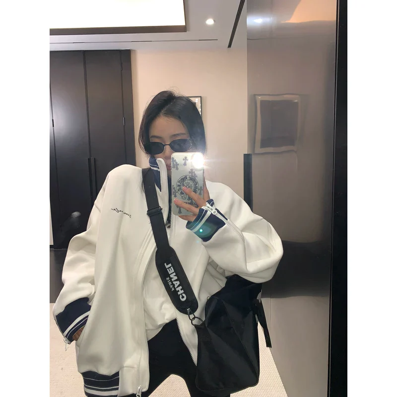 Short Stand-Collar Oversized Jacket - Image 4