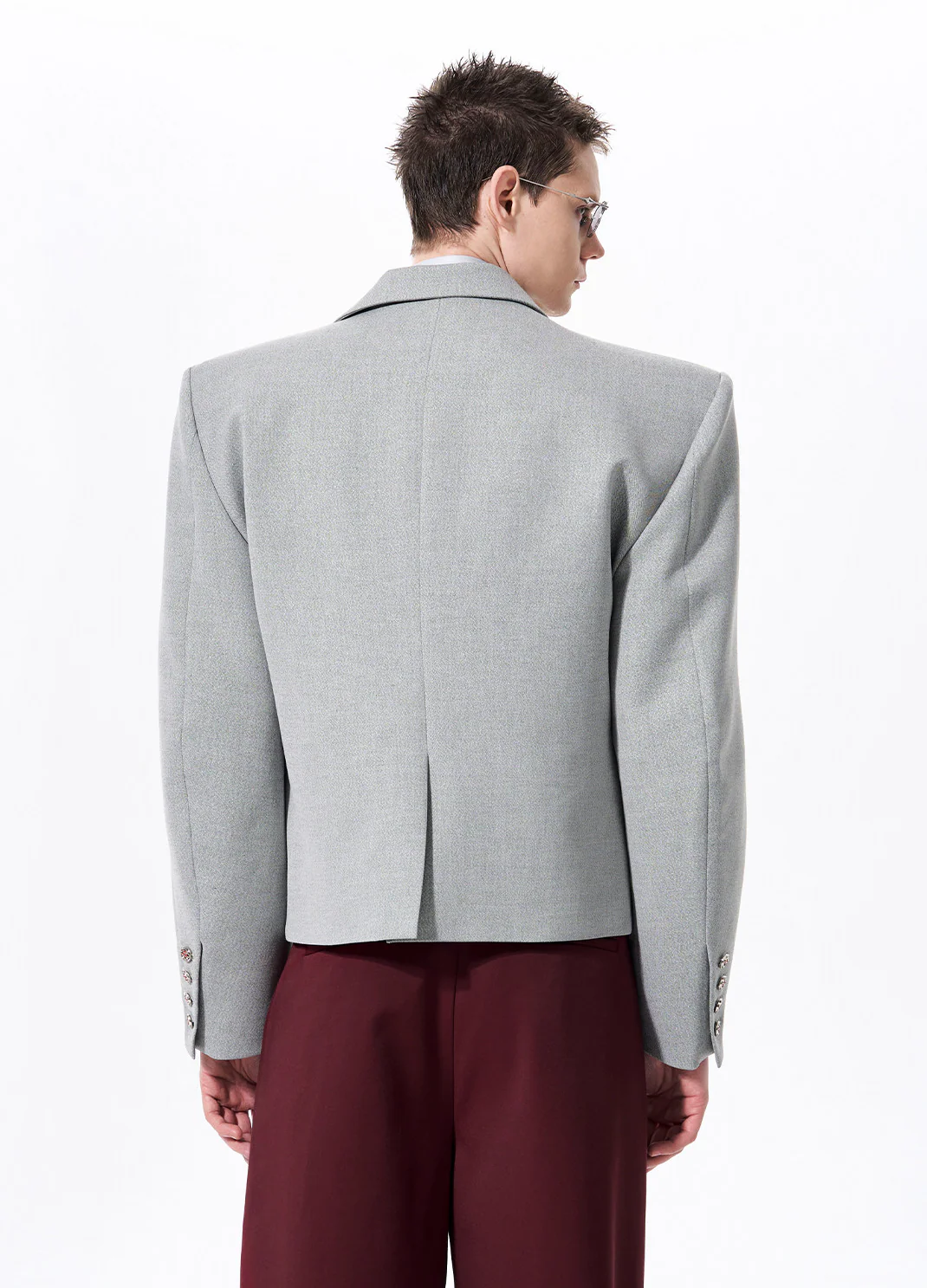 Short Tailored Suit Jacket - Image 5