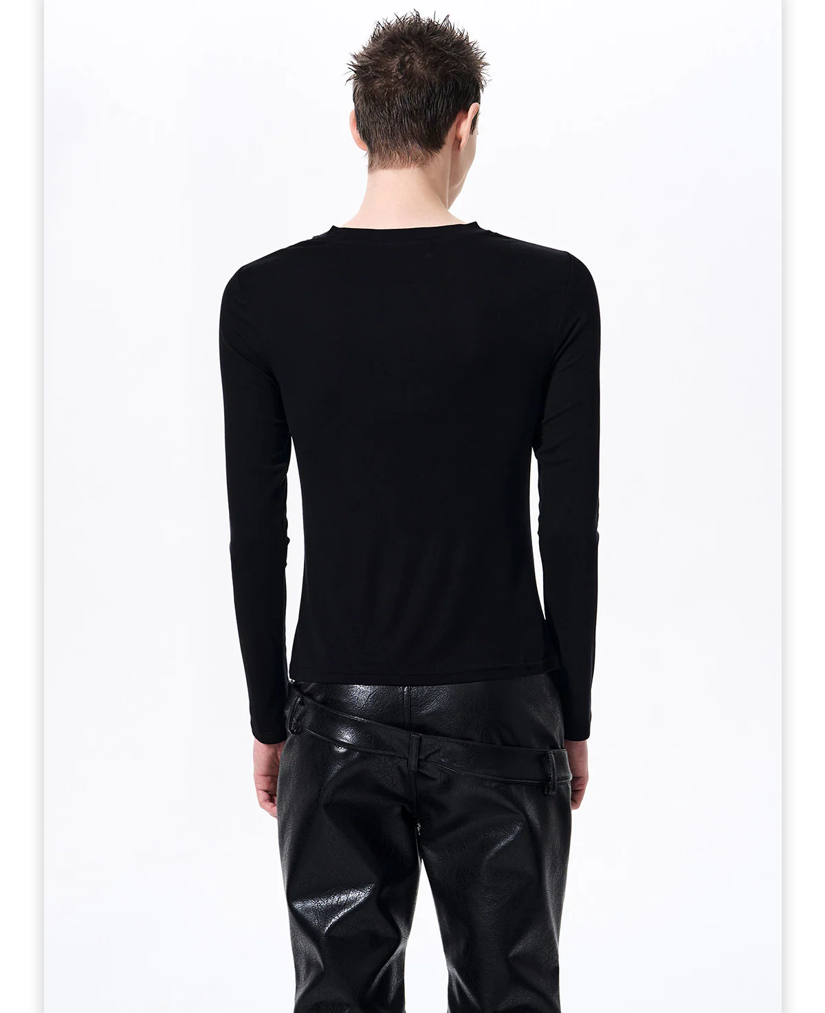 Slim Fit Cross Graphic Long-Sleeve T-Shirt - Image 4