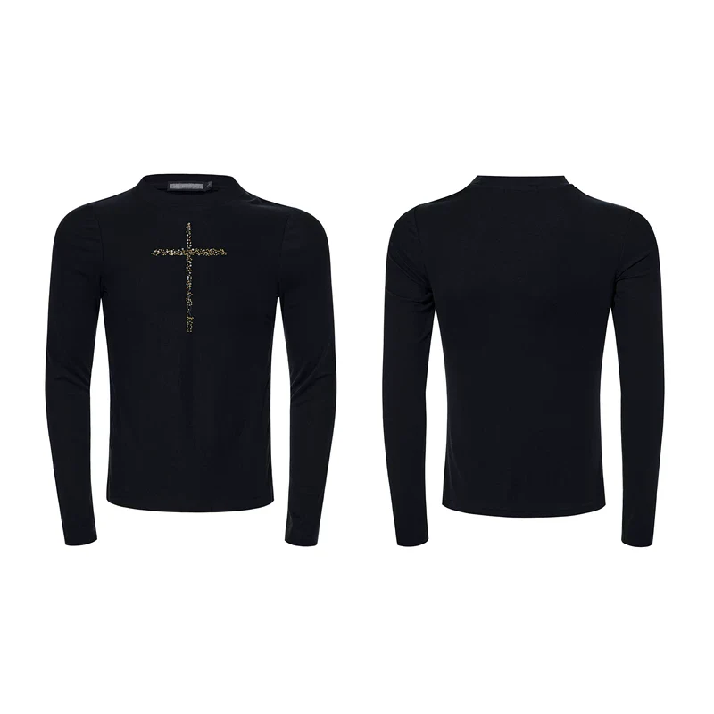 Slim Fit Cross Graphic Long-Sleeve T-Shirt - Image 7