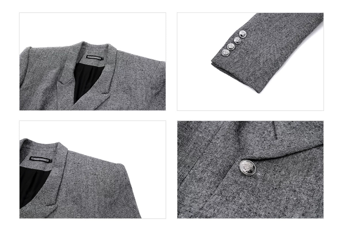 Slim Fit Double-Breasted Suit and Pants - Image 9
