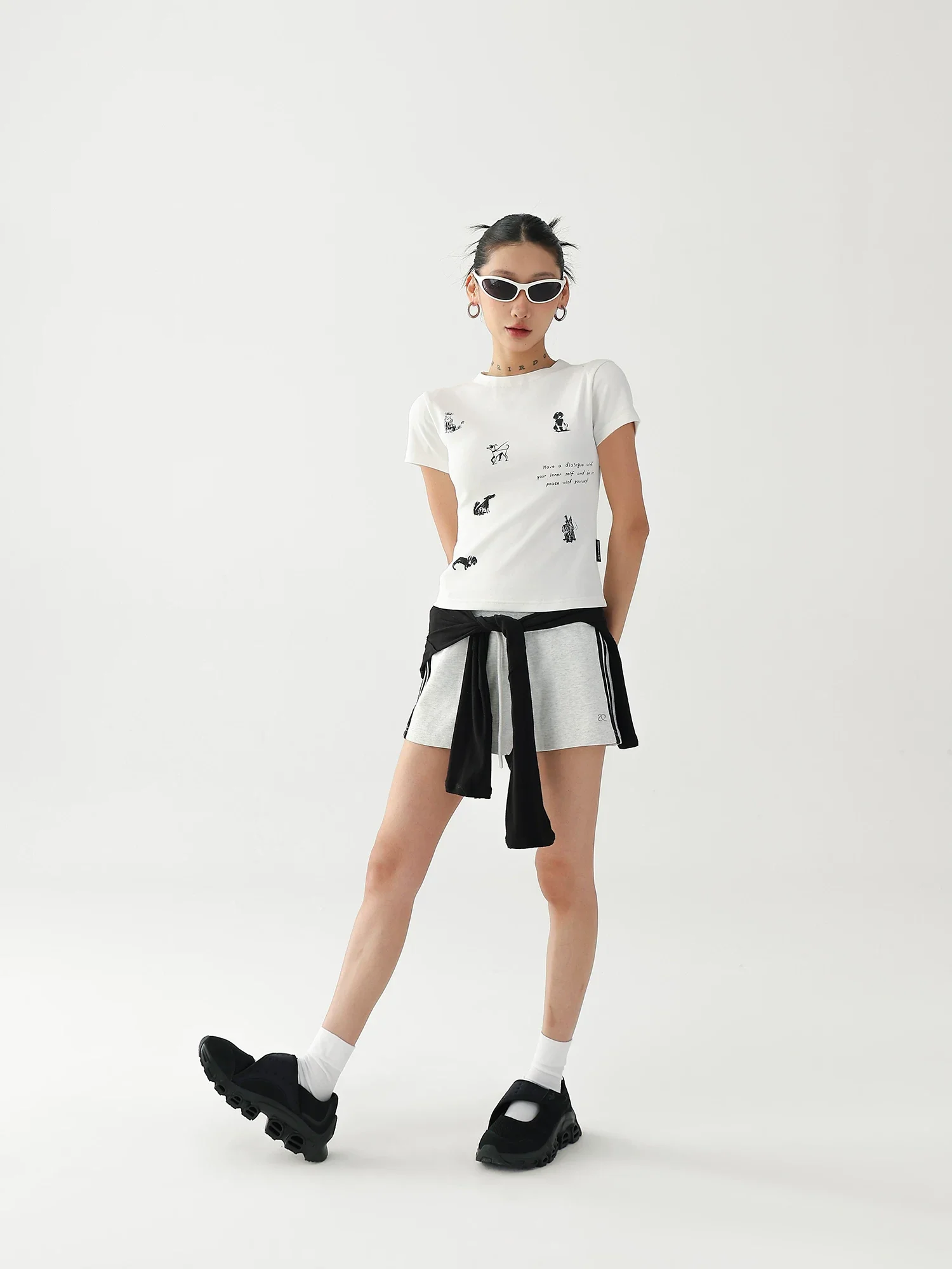 Slim Fit Graphic Embroidered T-Shirt - Image 9