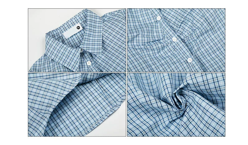 Slim Fit Plaid Button Front Shirt - Image 7