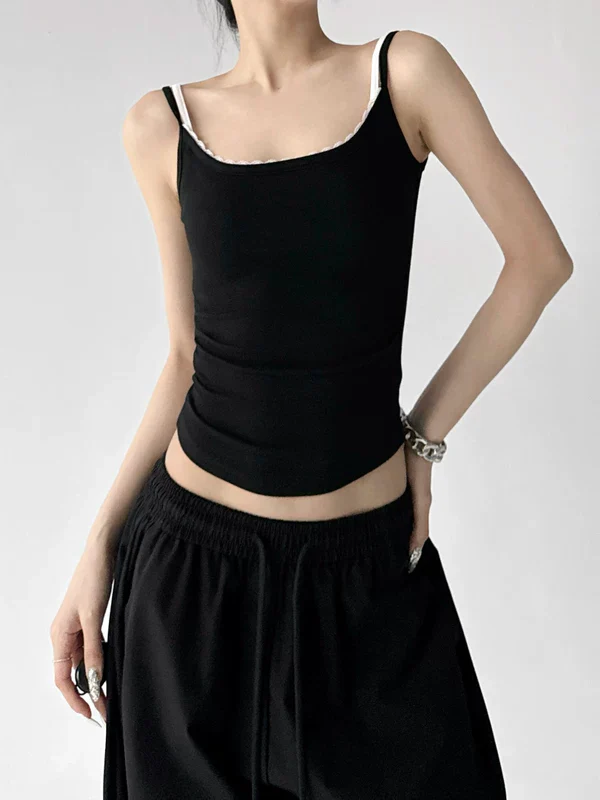 Slim Fit Scoop Neck Camisole Tank Top - Image 4