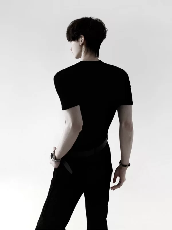 Slim Fit Wool Lyocell Knit T-Shirt - Image 5