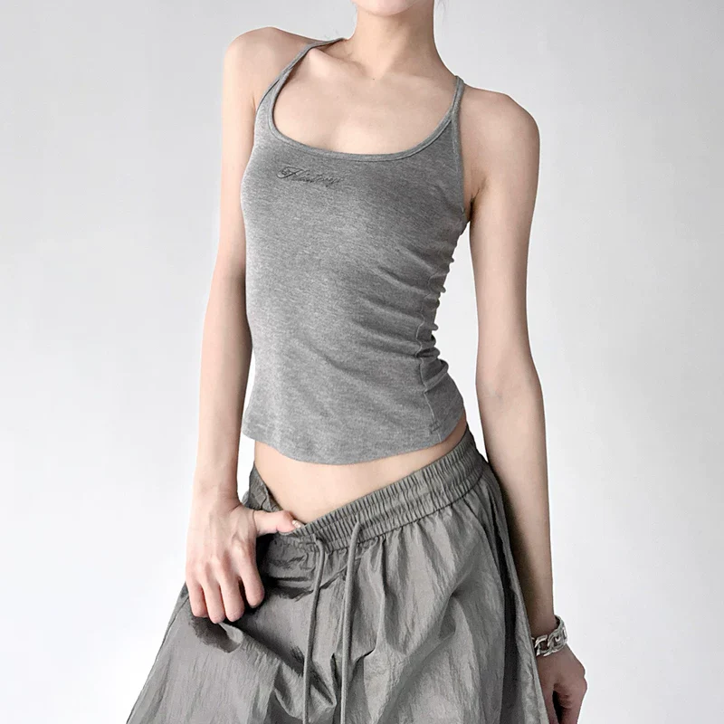 Slim Square Neck Camisole Tank Top - Image 9