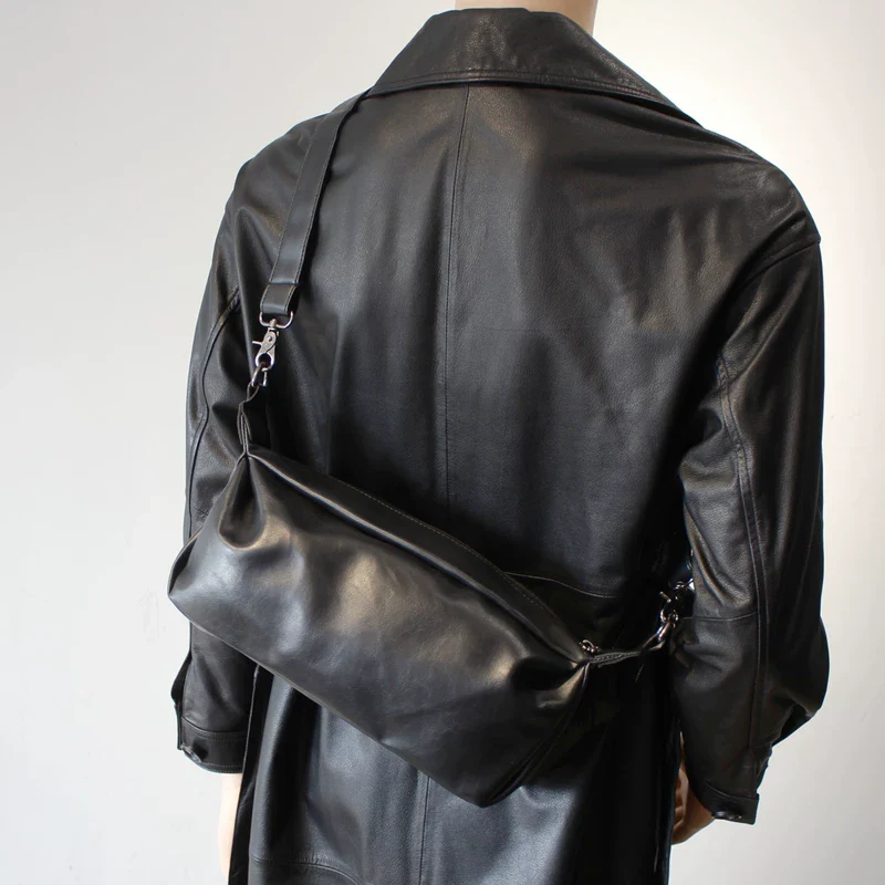 Leather Large Capacity Shoulder Bag - Image 6