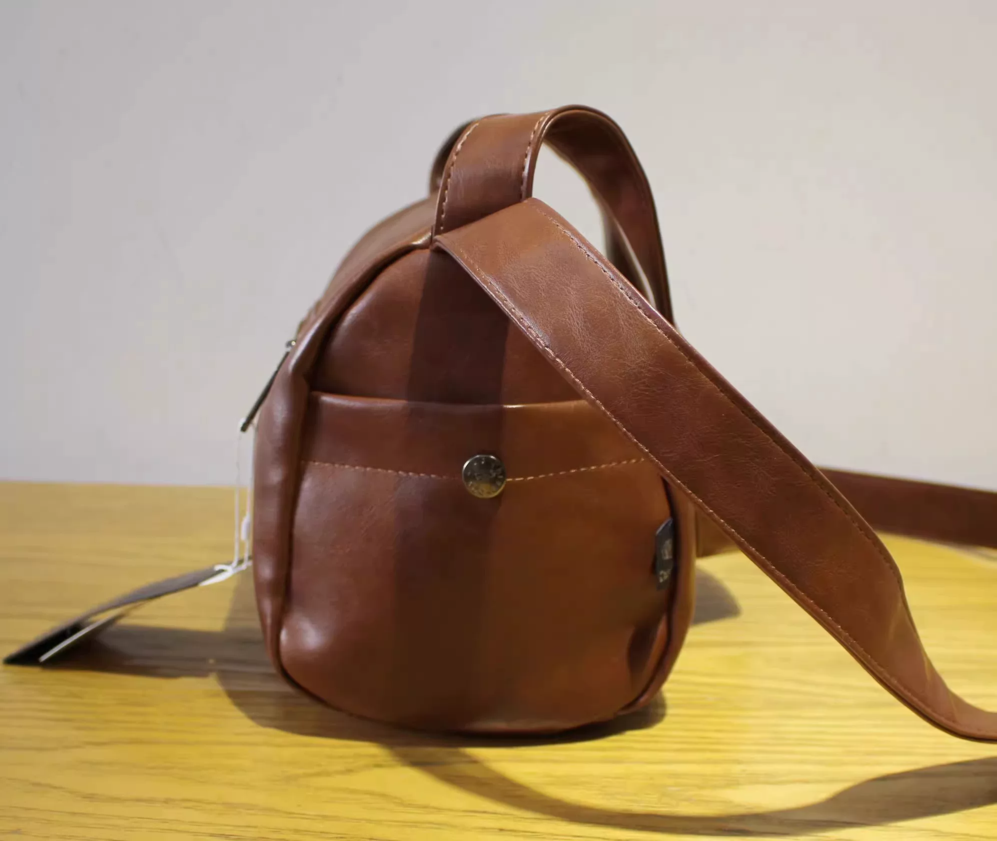 Soft Leather Mini Pillow Crossbody Bag - Image 7