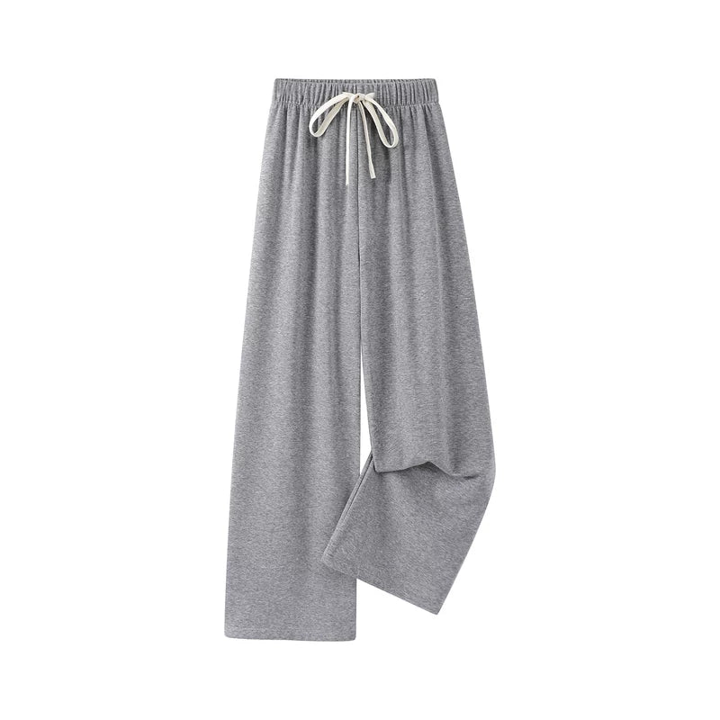 Drawstring Waist Straight-Leg Lounge Pants - Image 5