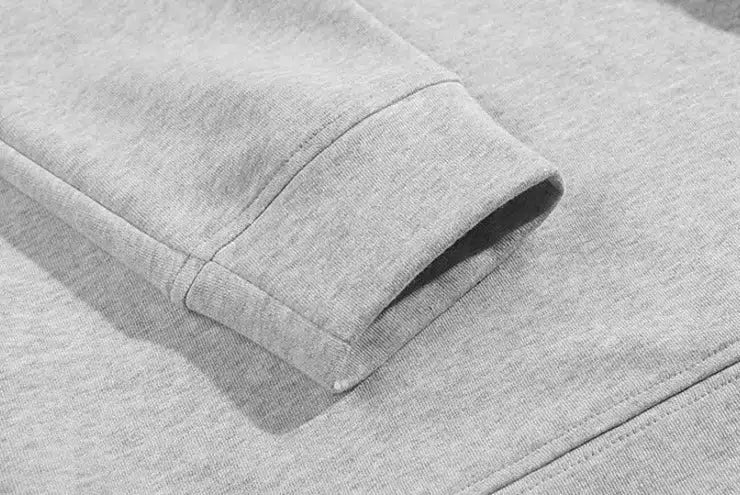 Solid Color Half-zip Pullover - Image 6