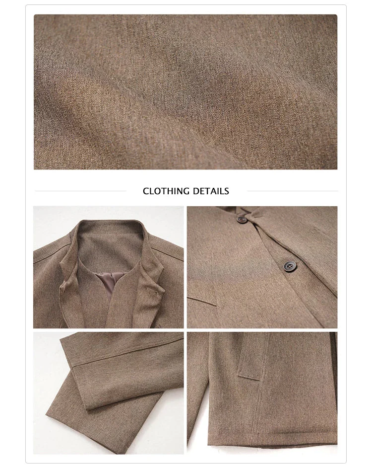 Stand Collar Faux Two-Piece Jacket - Image 9