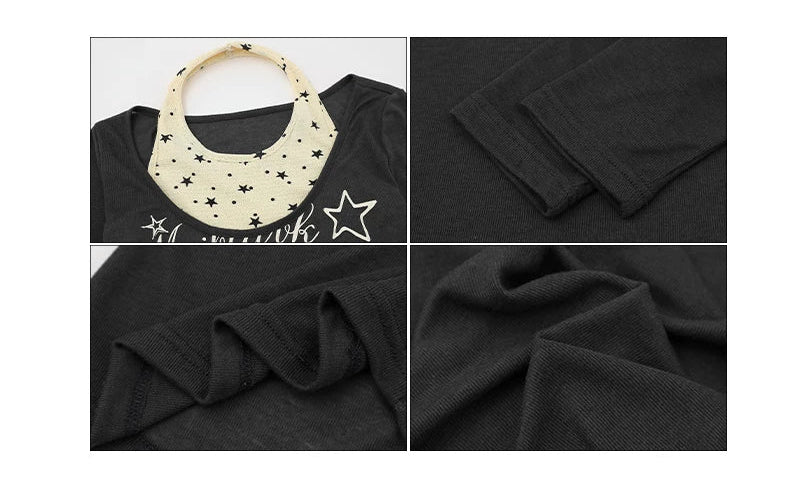 Star Halter Neck Long Sleeve Top - Image 8