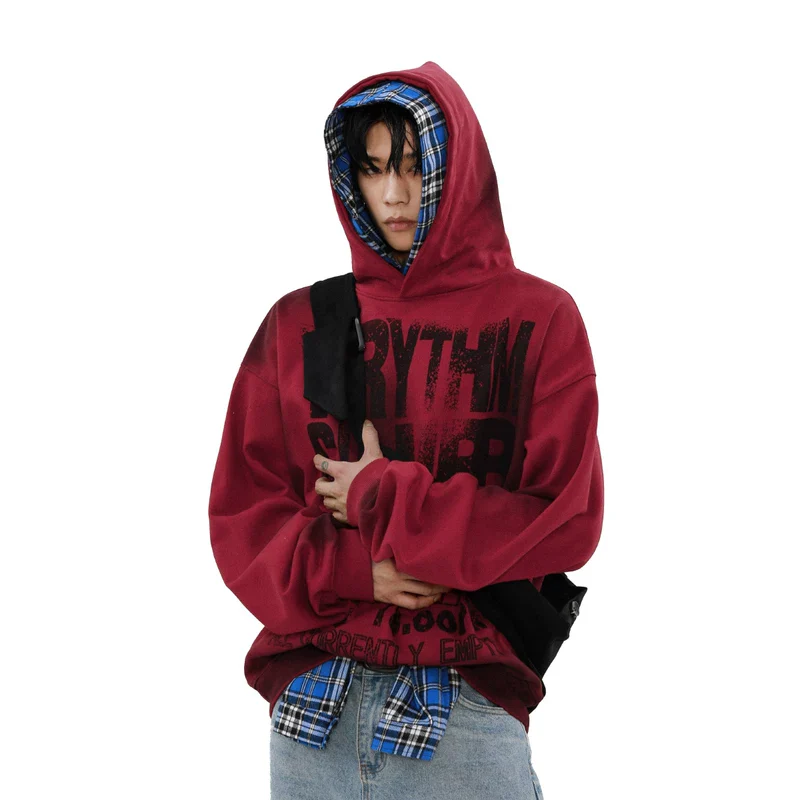 Street Style Letter Print Oversized Hoodie - Image 3