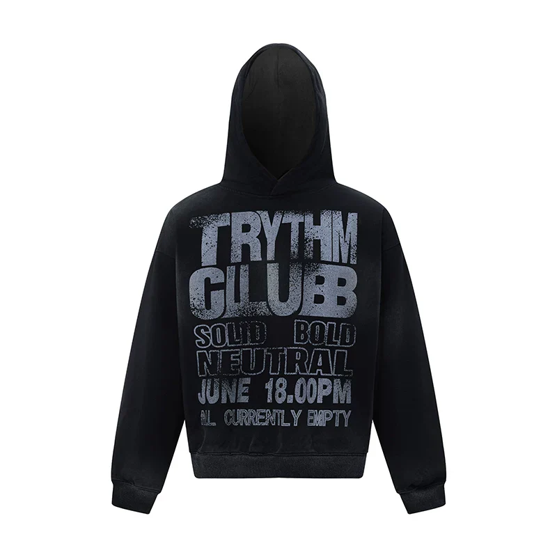 Street Style Letter Print Oversized Hoodie - Image 8