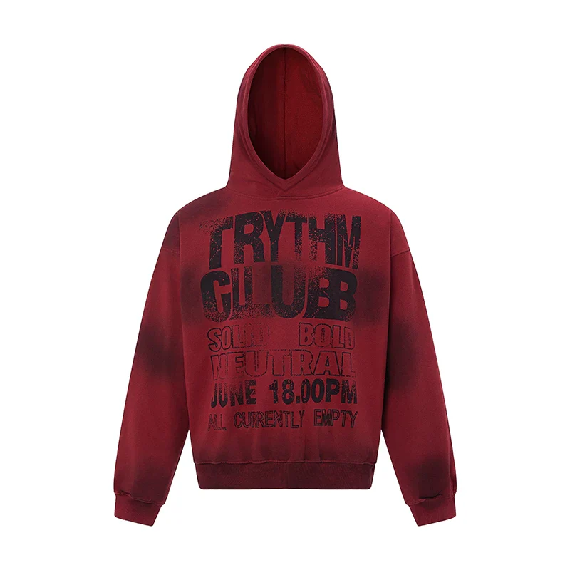 Street Style Letter Print Oversized Hoodie - Image 9