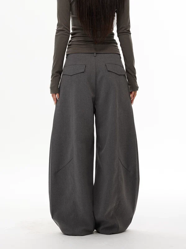 Street-Style Wide Leg Casual Pants - Image 3