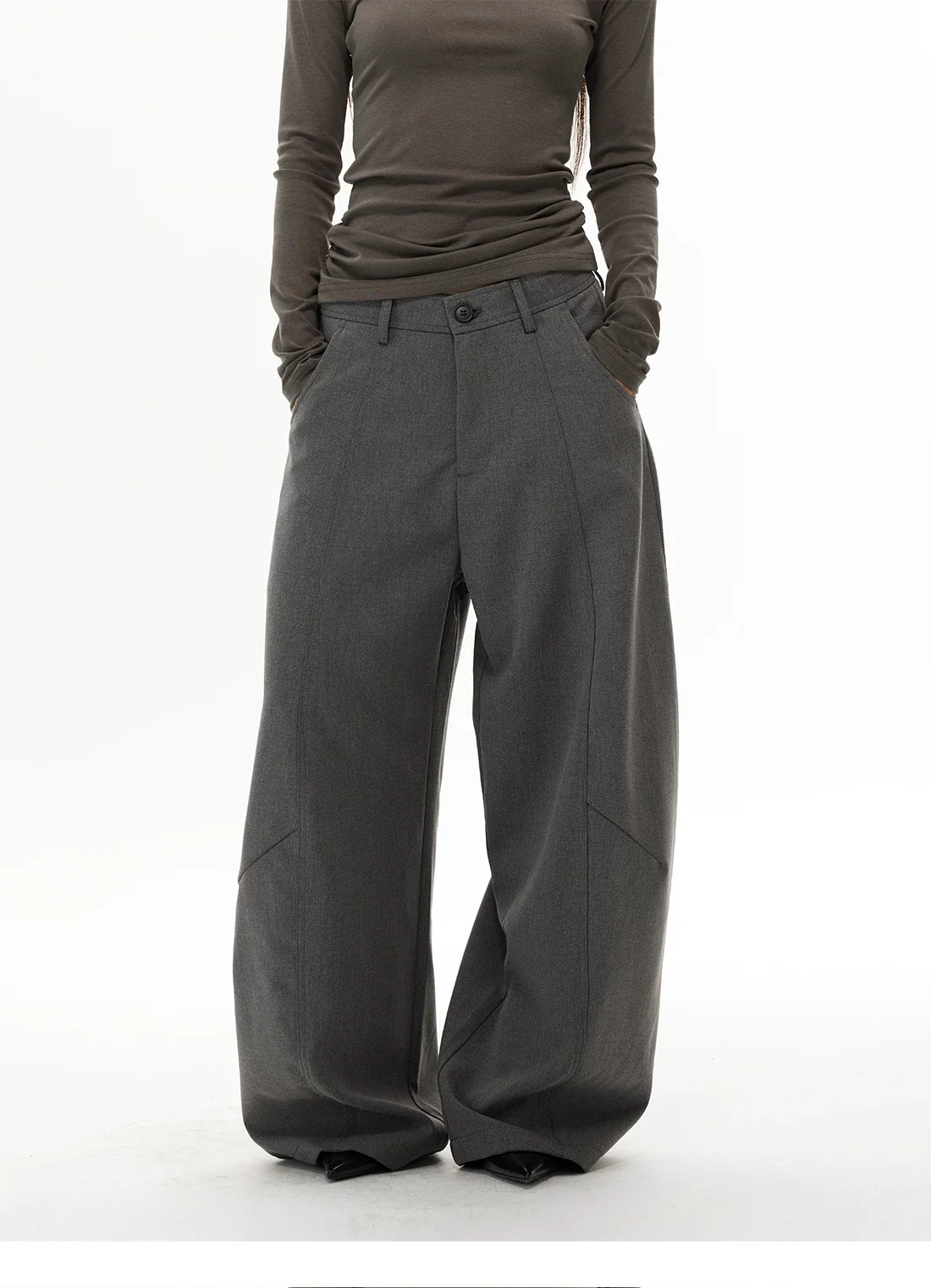 Street-Style Wide Leg Casual Pants - Image 6