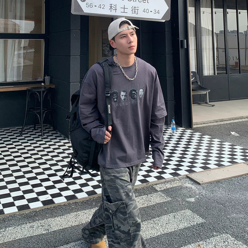 Streetwear Graphic Long Sleeve T-Shirt - Image 2