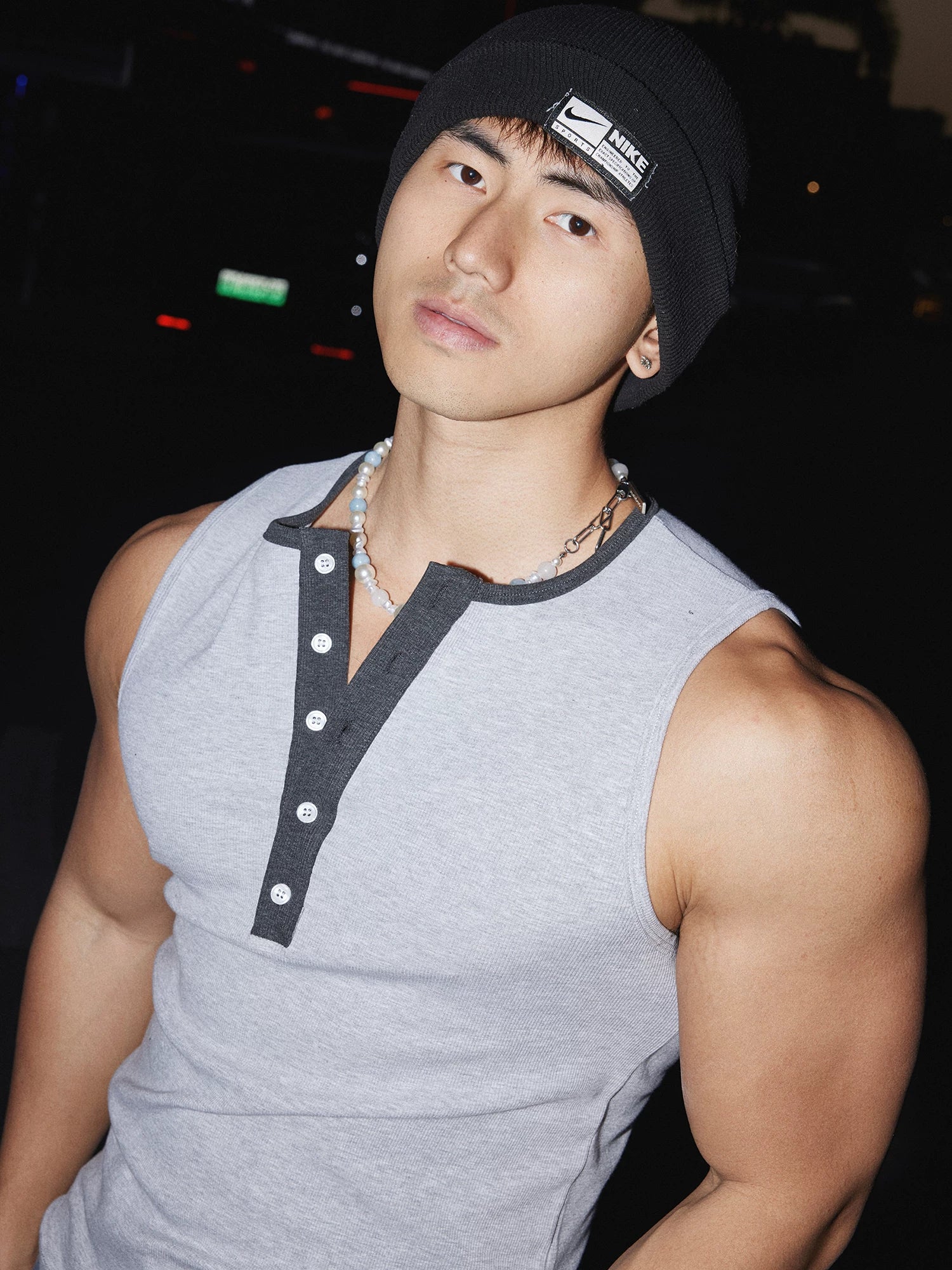 Streetwear Sleeveless Henley Vest - Image 10