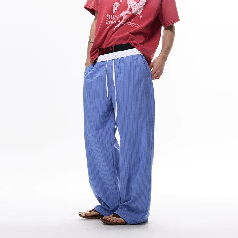 Striped Double Waistband Lounge Pants - Image 4