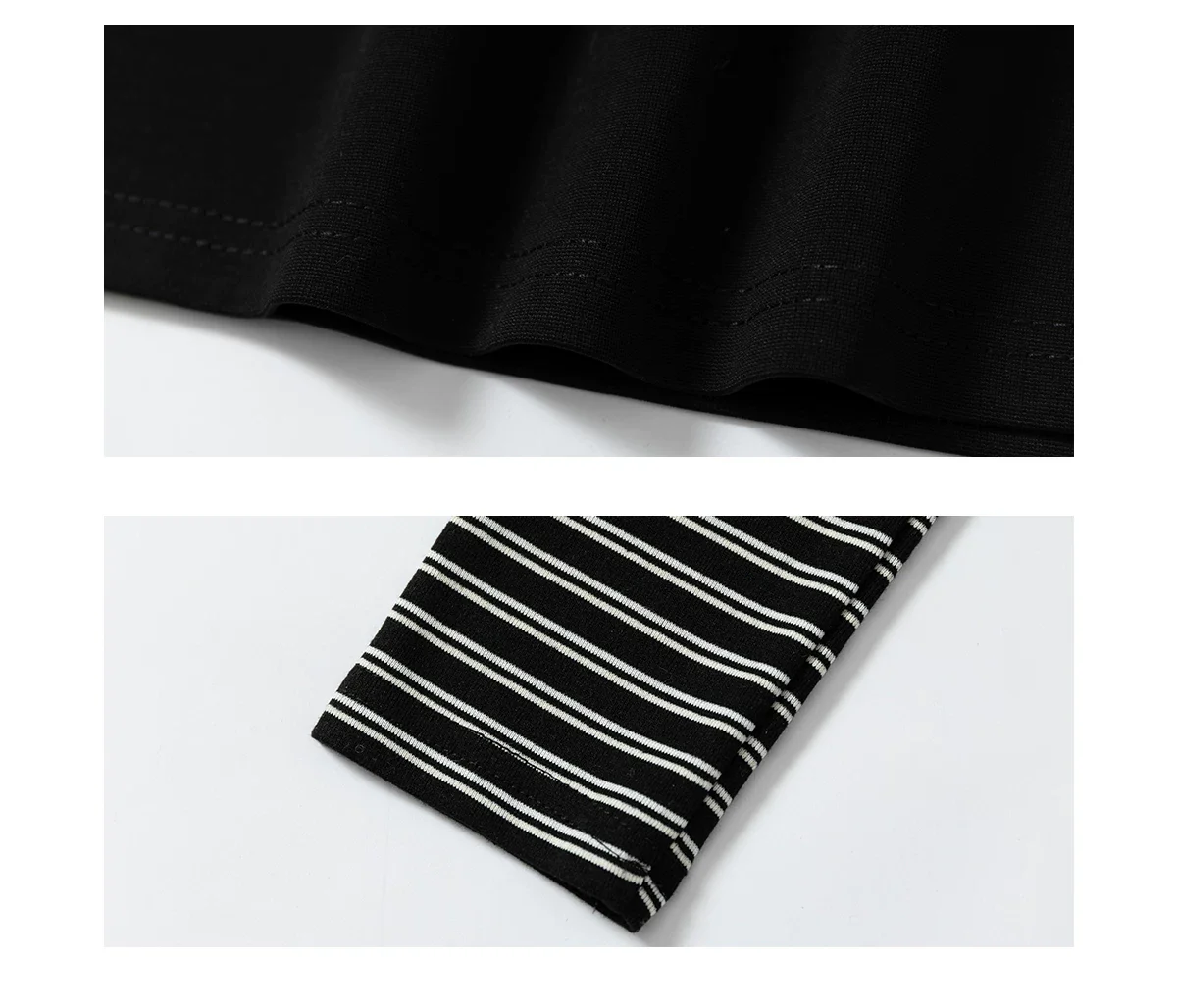 Striped Layered Long Sleeve T-Shirt - Image 7
