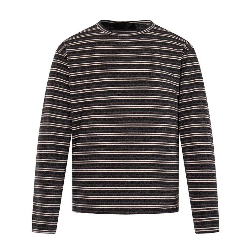 Striped Long Sleeve Crew Neck T-Shirt - Image 7