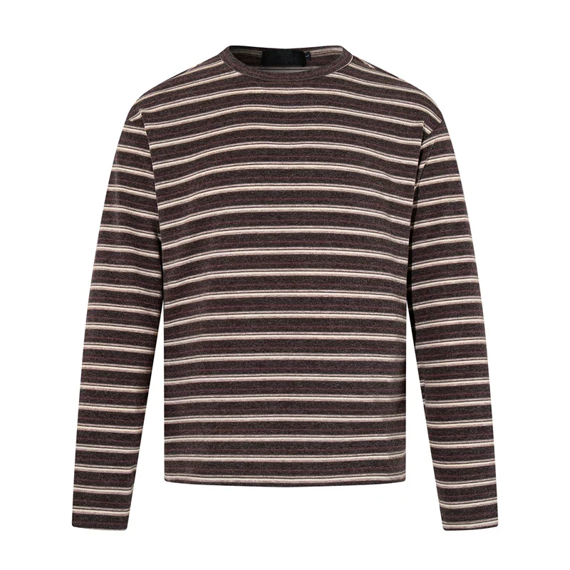 Striped Long Sleeve Crew Neck T-Shirt - Image 8