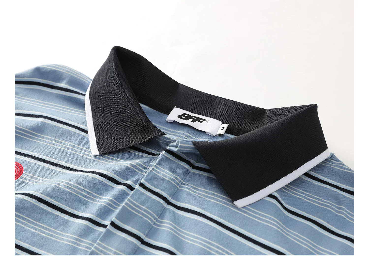 Striped Long Sleeve Rugby Polo Shirt - Image 11