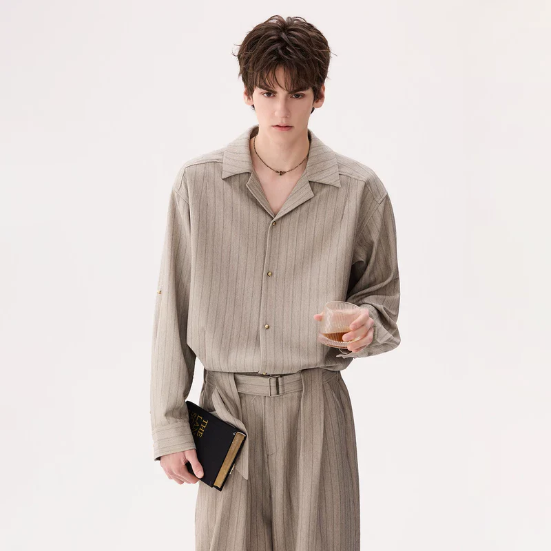 Striped Long-Sleeve Shirt and Pants - Image 5