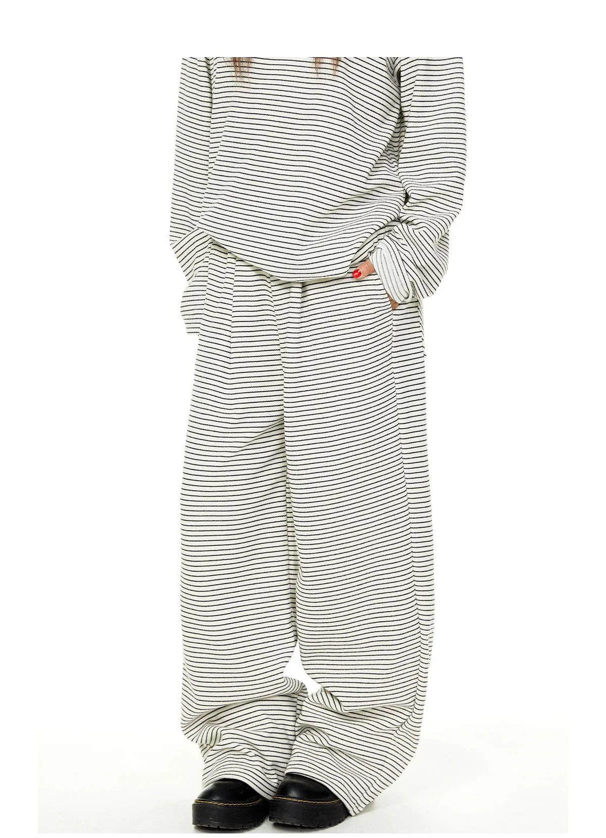 Striped Long-Sleeve Top and Pants - Image 9