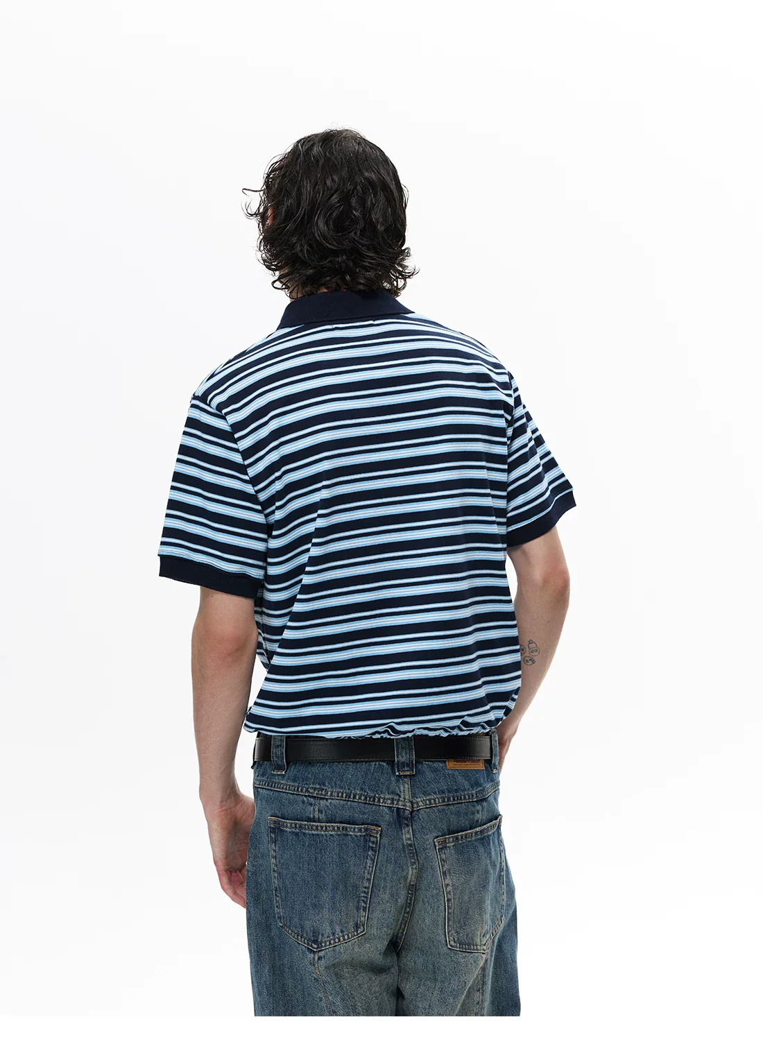 Striped Pony Embroidered Polo T-shirt - Image 5