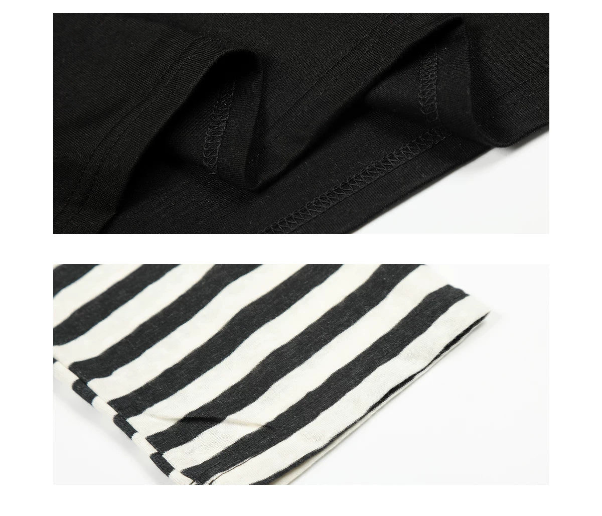 Striped Raglan Cross Print Long-Sleeve Shirt - Image 8
