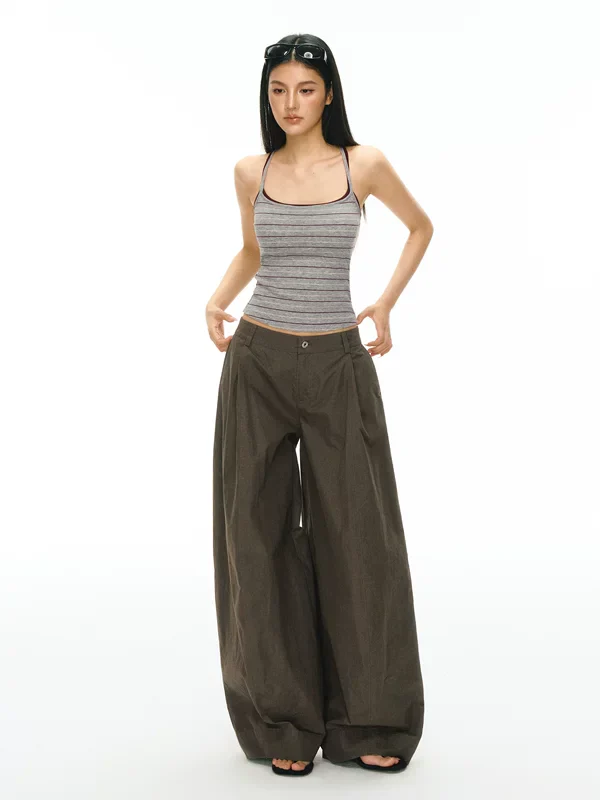 Striped Slim-Fit Spaghetti Strap Tank Top - Image 5