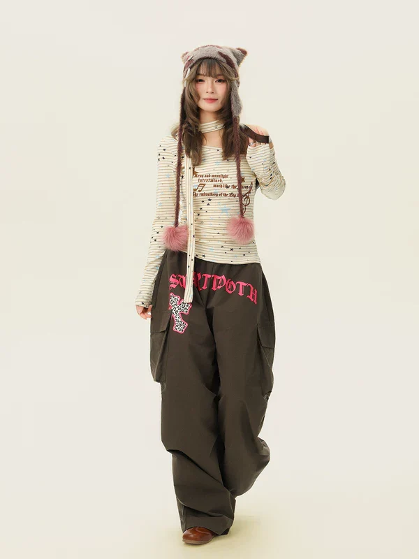 Striped Star Print Slim Fit Turtleneck - Image 5
