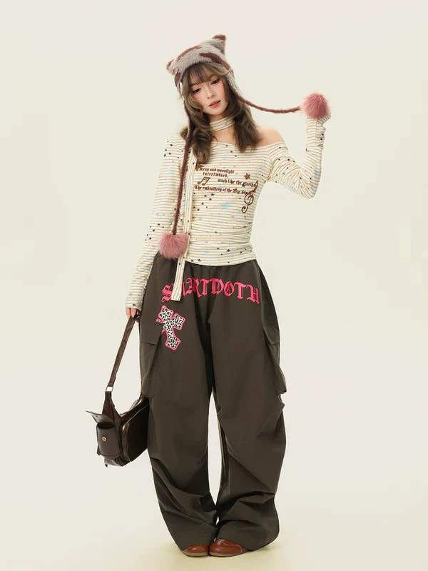 Striped Star Print Slim Fit Turtleneck - Image 6